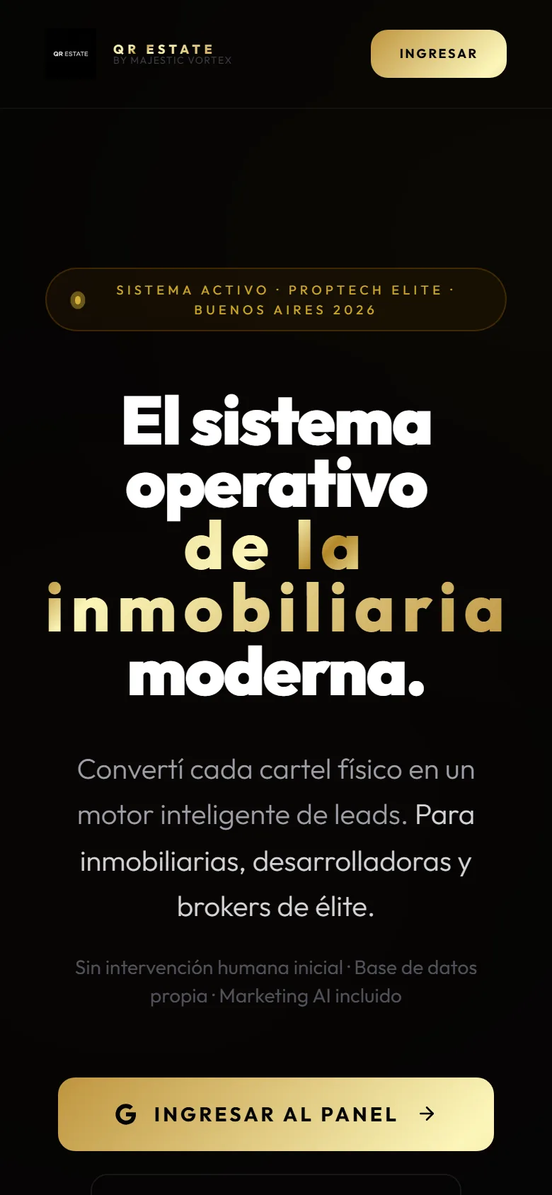QR Estate en el teléfono