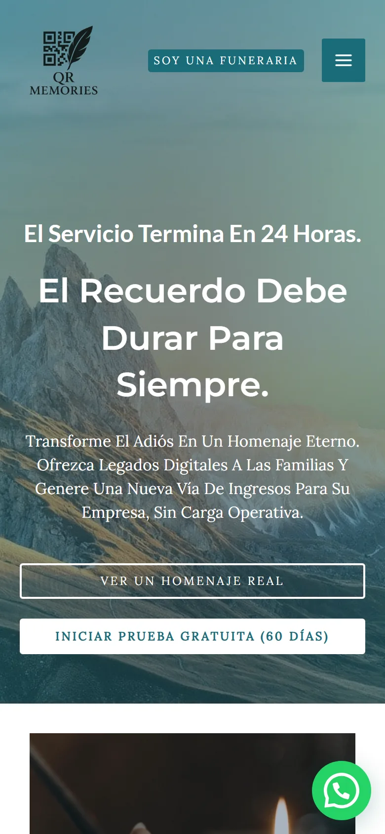QR Memories en el teléfono