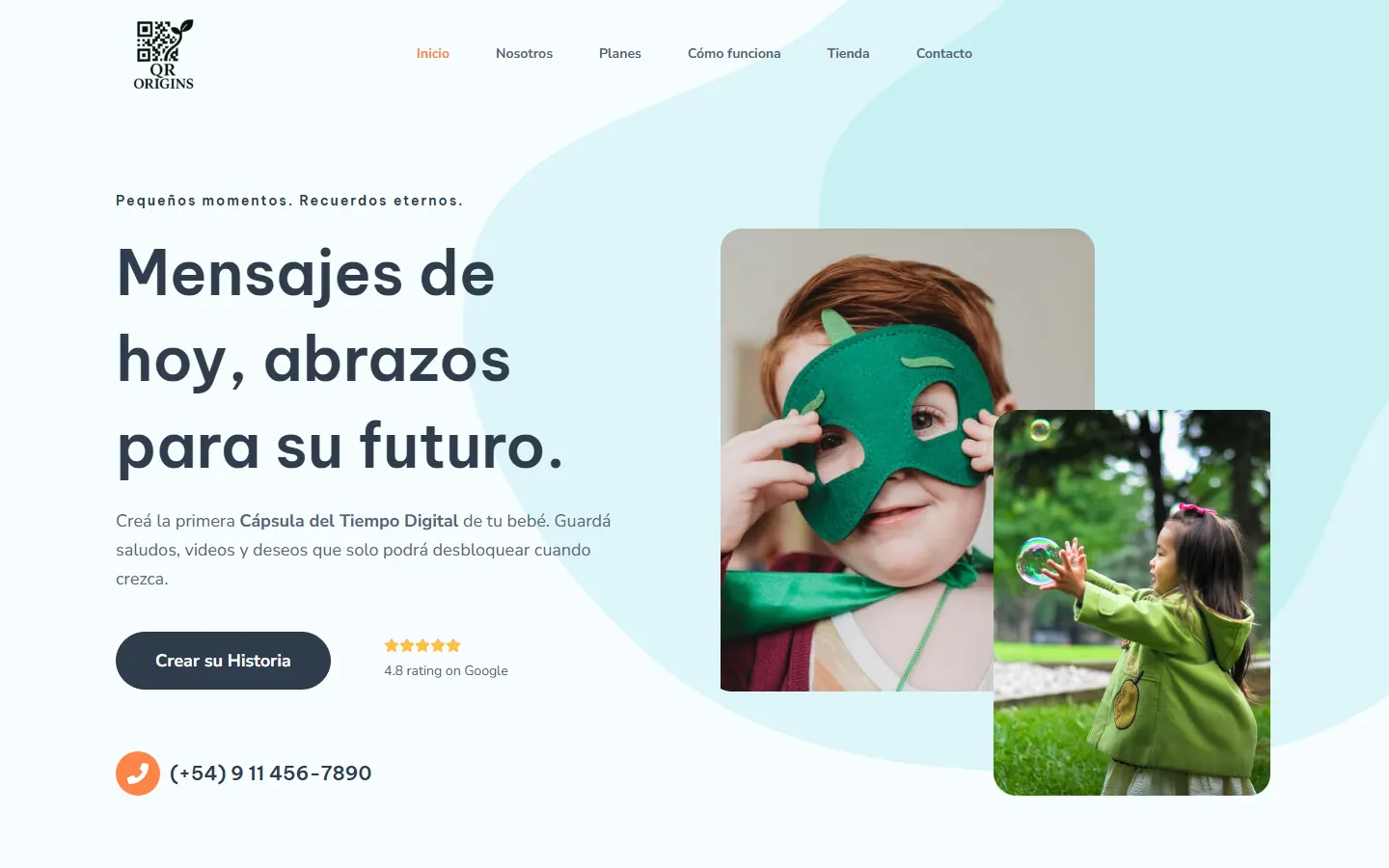 QR Origins en escritorio