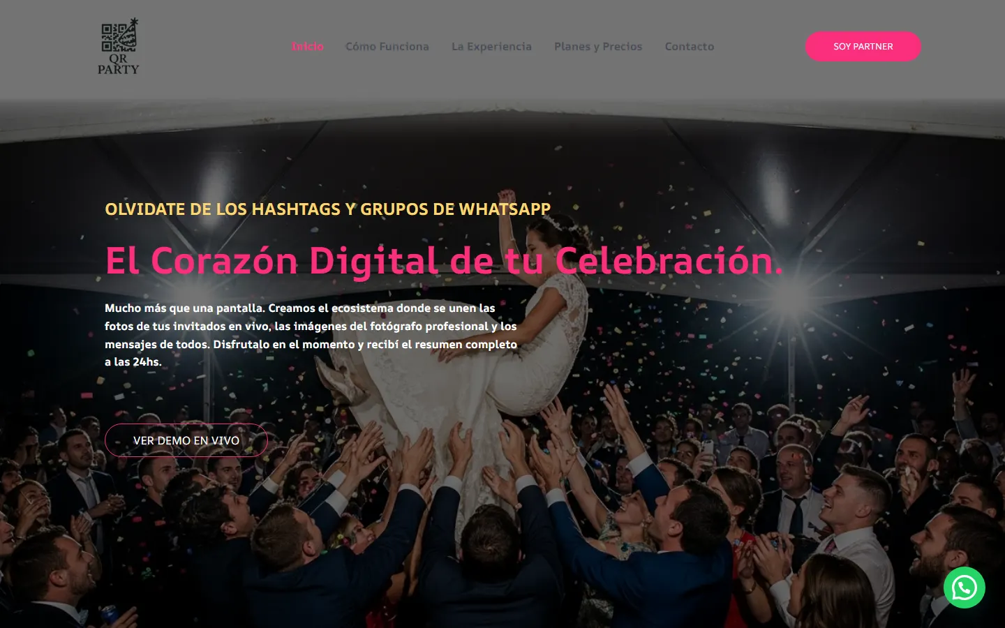 QR Party en escritorio